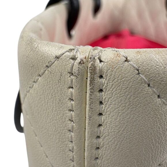 Chanel Cambon Line Medium Tote Bag Coco Mark Handbag Tote Bag Leather White - Picture 8 of 15